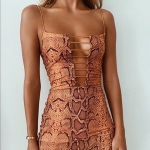 NWT Tiger Mist Kareena Dress in Snake print